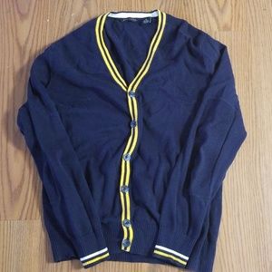 XL Sean John Blue/Yellow Cardigan